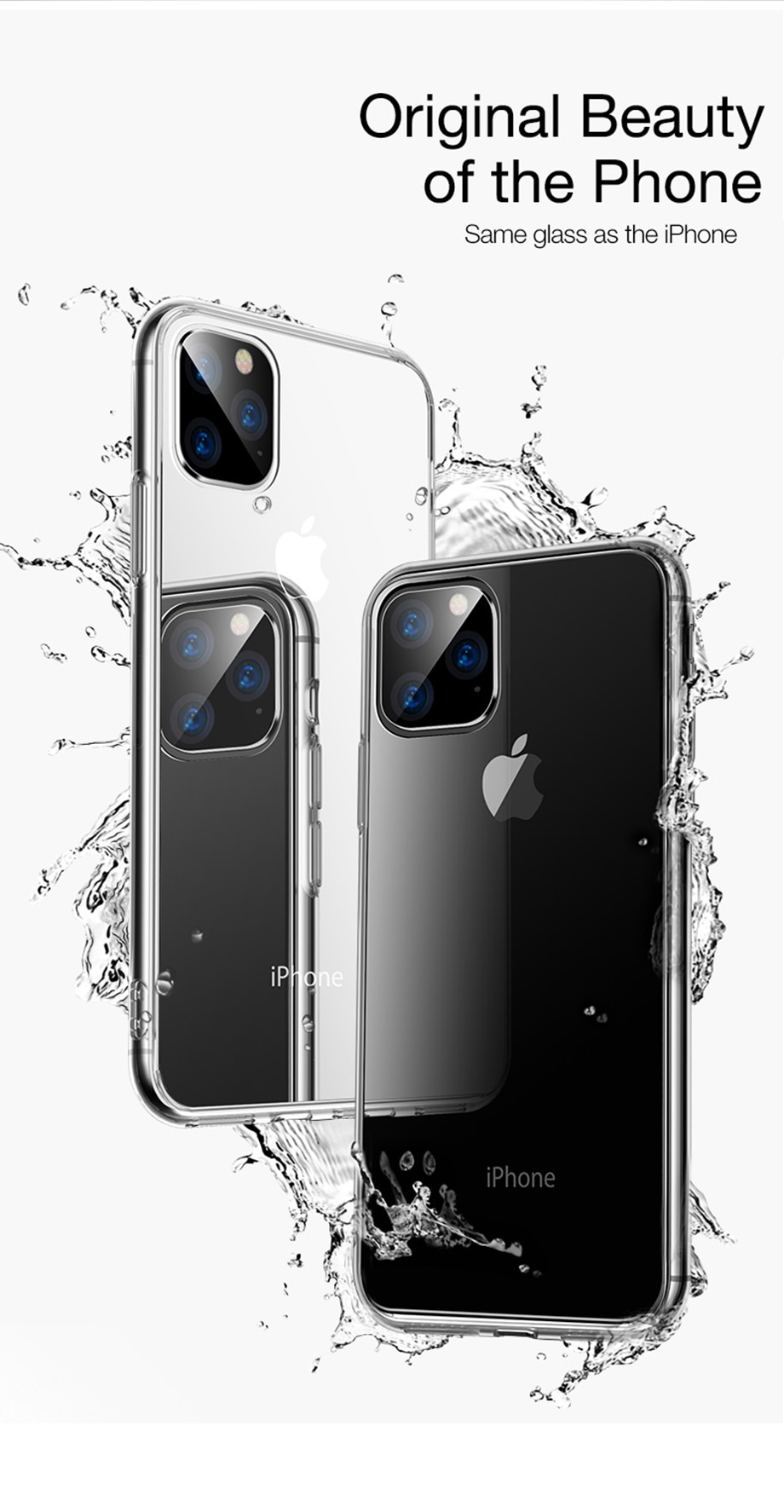 Lovebay Transparent Soft Phone Case For iPhone 11 XS X XR 11 Pro XS Max Clear Fundas For iPhone 8 7 6 6s Plus TPU Silicone Cover